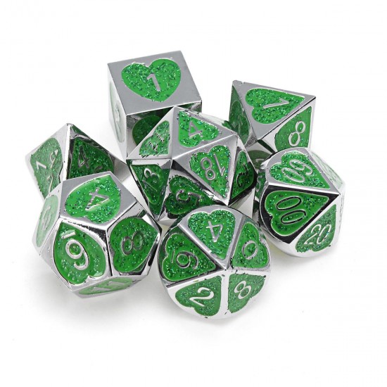7PCS Metal Polyhedral Dices Set For Dungeons & Dragons Dice Desktop RPG Game 7PCS Metal Polyhedral Dices Set For Dungeons & Dragons Dice Desktop RPG Game