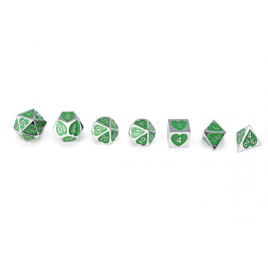 7PCS Metal Polyhedral Dices Set For Dungeons & Dragons Dice Desktop RPG Game 7PCS Metal Polyhedral Dices Set For Dungeons & Dragons Dice Desktop RPG Game