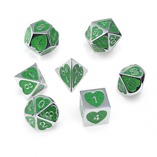 7PCS Metal Polyhedral Dices Set For Dungeons & Dragons Dice Desktop RPG Game 7PCS Metal Polyhedral Dices Set For Dungeons & Dragons Dice Desktop RPG Game