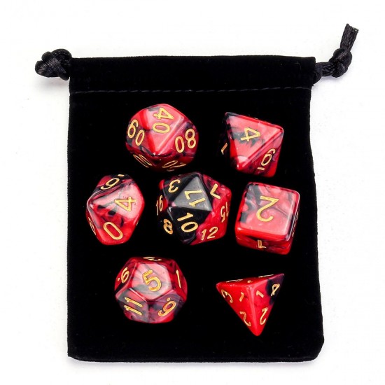 7PCS Polyhedral Dices Set For Dungeons & Dragons Dice Desktop TRPG Game Dices 7PCS Polyhedral Dices Set For Dungeons & Dragons Dice Desktop TRPG Game Dices