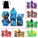 7PCS Polyhedral Dices Set For Dungeons & Dragons Dice Desktop TRPG Game Dices 7PCS Polyhedral Dices Set For Dungeons & Dragons Dice Desktop TRPG Game Dices