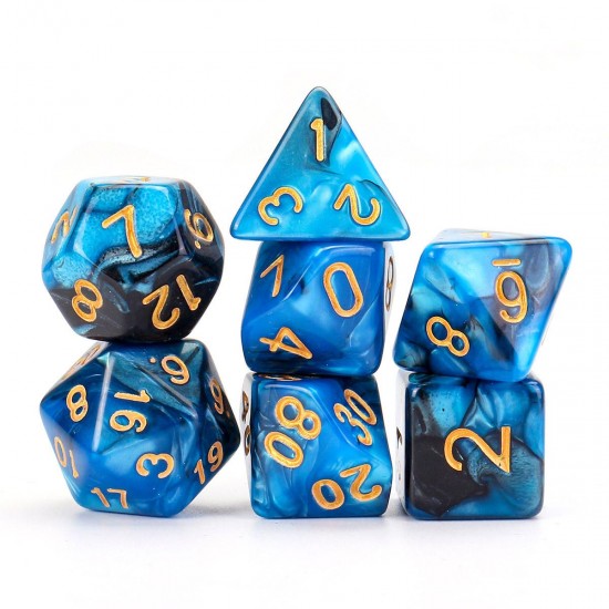 7PCS Polyhedral Dices Set For Dungeons & Dragons Dice Desktop TRPG Game Dices 7PCS Polyhedral Dices Set For Dungeons & Dragons Dice Desktop TRPG Game Dices