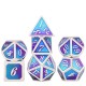 7PCS/SET Creative Metal Multi-faced Dice Set Heavy Duty Polyhedral Dices Role Playing Game Party Game Dice W/ Case 7PCS/SET Creative Metal Multi-faced Dice Set Heavy Duty Polyhedral Dices Role Playing Game Party Game Dice W/ Case