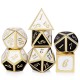 7PCS/SET Creative Metal Multi-faced Dice Set Heavy Duty Polyhedral Dices Role Playing Game Party Game Dice W/ Case 7PCS/SET Creative Metal Multi-faced Dice Set Heavy Duty Polyhedral Dices Role Playing Game Party Game Dice W/ Case
