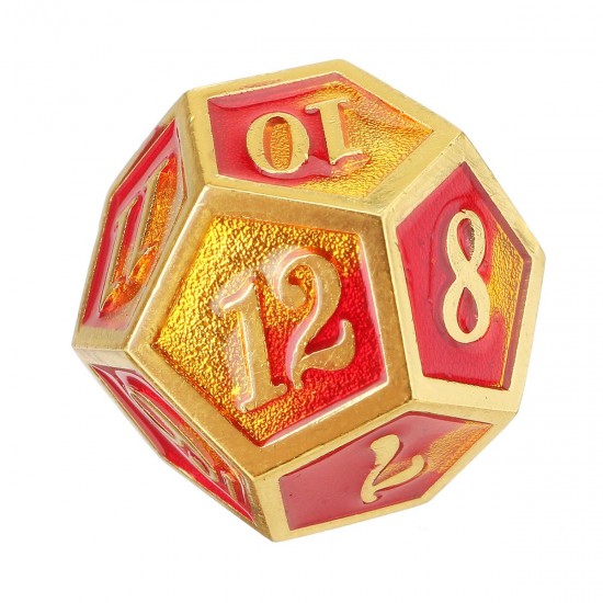 7PCS/SET Creative Metal Multi-faced Dice Set Heavy Duty Polyhedral Dices Role Playing Game Party Game Dice W/ Case 7PCS/SET Creative Metal Multi-faced Dice Set Heavy Duty Polyhedral Dices Role Playing Game Party Game Dice W/ Case