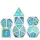 7PCS/SET Creative Metal Multi-faced Dice Set Heavy Duty Polyhedral Dices Role Playing Game Party Game Dice W/ Case 7PCS/SET Creative Metal Multi-faced Dice Set Heavy Duty Polyhedral Dices Role Playing Game Party Game Dice W/ Case