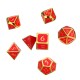 7Pc Solid Metal Heavy Dice Set Polyhedral Dice Role Playing Games Dices Gadget RPG Dices Set