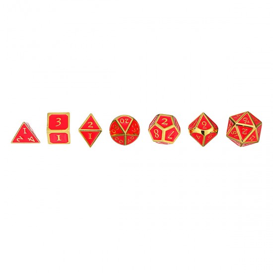 7Pc Solid Metal Heavy Dice Set Polyhedral Dice Role Playing Games Dices Gadget RPG Dices Set 7Pc Solid Metal Heavy Dice Set Polyhedral Dice Role Playing Games Dices Gadget RPG Dices Set
