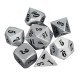 7Pc Solid Metal Heavy Dice Set Polyhedral Dices Role Playing Games Dice Gadget RPG