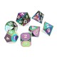 7Pcs Colorful Zinc Alloy Polyhedral Dice Set Board Game Multisided Dices Gadget 7Pcs Colorful Zinc Alloy Polyhedral Dice Set Board Game Multisided Dices Gadget