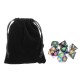 7Pcs Colorful Zinc Alloy Polyhedral Dice Set Board Game Multisided Dices Gadget 7Pcs Colorful Zinc Alloy Polyhedral Dice Set Board Game Multisided Dices Gadget