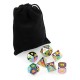 7Pcs Embossed Heavy Metal Polyhedral Dice DND RPG MTG Role Playing Game with Bag 7Pcs Embossed Heavy Metal Polyhedral Dice DND RPG MTG Role Playing Game with Bag