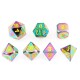 7Pcs Embossed Heavy Metal Polyhedral Dice DND RPG MTG Role Playing Game with Bag 7Pcs Embossed Heavy Metal Polyhedral Dice DND RPG MTG Role Playing Game with Bag