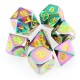7Pcs Embossed Heavy Metal Polyhedral Dice DND RPG MTG Role Playing Game with Bag 7Pcs Embossed Heavy Metal Polyhedral Dice DND RPG MTG Role Playing Game with Bag