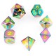 7Pcs Embossed Heavy Metal Polyhedral Dice DND RPG MTG Role Playing Game with Bag 7Pcs Embossed Heavy Metal Polyhedral Dice DND RPG MTG Role Playing Game with Bag