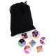 7Pcs Embossed Heavy Metal Polyhedral Dice DND RPG MTG Role Playing Game with Bag 7Pcs Embossed Heavy Metal Polyhedral Dice DND RPG MTG Role Playing Game with Bag