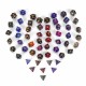 7Pcs Galaxy Polyhedral Dices For Dungeons Dragons Games D20 D12 D10 D8 D6 D4 +Bag 7Pcs Galaxy Polyhedral Dices For Dungeons Dragons Games D20 D12 D10 D8 D6 D4 +Bag