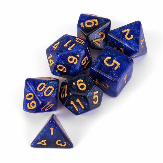 7Pcs Galaxy Polyhedral Dices For Dungeons Dragons Games D20 D12 D10 D8 D6 D4 +Bag 7Pcs Galaxy Polyhedral Dices For Dungeons Dragons Games D20 D12 D10 D8 D6 D4 +Bag
