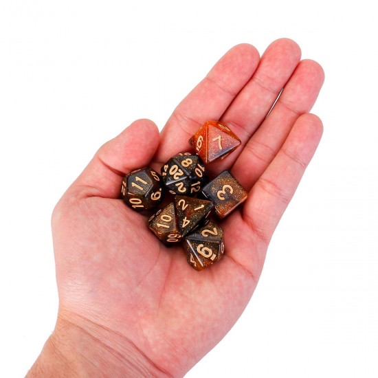 7Pcs Galaxy Polyhedral Dices For Dungeons Dragons Games D20 D12 D10 D8 D6 D4 +Bag 7Pcs Galaxy Polyhedral Dices For Dungeons Dragons Games D20 D12 D10 D8 D6 D4 +Bag