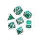 7Pcs Heavy Duty Metal Polyhedral Dices Set Multisided Dice Antique RPG Role Playing Game Dices 7Pcs Heavy Duty Metal Polyhedral Dices Set Multisided Dice Antique RPG Role Playing Game Dices