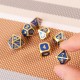 7Pcs Heavy Duty Metal Polyhedral Dices Set Multisided Dice Antique RPG Role Playing Game Dices 7Pcs Heavy Duty Metal Polyhedral Dices Set Multisided Dice Antique RPG Role Playing Game Dices