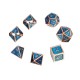 7Pcs Polyhedral Dices Antique Metal Multisided Dice Set Role Playing Gadget Dice