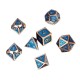 7Pcs Polyhedral Dices Antique Metal Multisided Dice Set Role Playing Gadget Dice