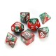 7Pcs Polyhedral Dices Double-Color For Role Playing Game Dice Set With Storage Bag 7Pcs Polyhedral Dices Double-Color For Role Playing Game Dice Set With Storage Bag