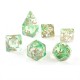 7Pcs Transparent Polyhedral Dices Multi-sided Dice 7Pcs Transparent Polyhedral Dices Multi-sided Dice