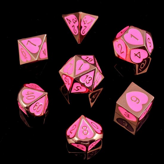 7Pcs Zinc Alloy Polyhedral Dices For RPG MTG DND Dungeons Dragons Role Playing Table Games Dice