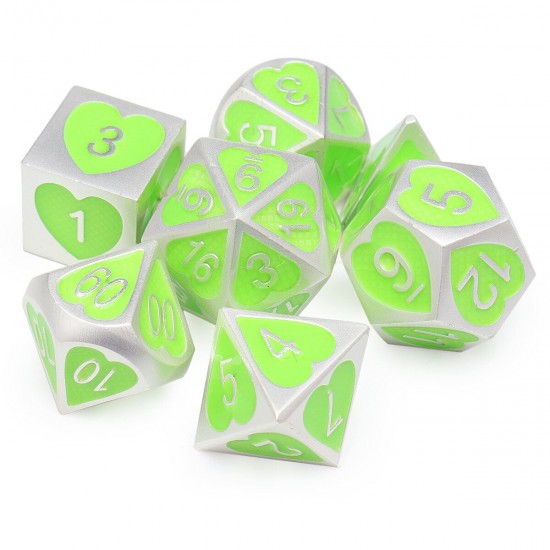 7Pcs/Set Zinc Alloy Polyhedral Dices Role Playing Games Accessories DND Dices 7Pcs/Set Zinc Alloy Polyhedral Dices Role Playing Games Accessories DND Dices