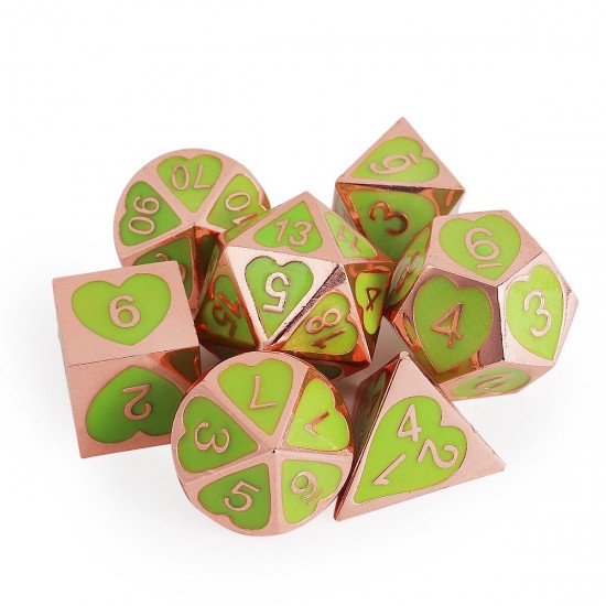 7Pcs/Set Zinc Alloy Polyhedral Dices Role Playing Games Accessories DND Dices 7Pcs/Set Zinc Alloy Polyhedral Dices Role Playing Games Accessories DND Dices
