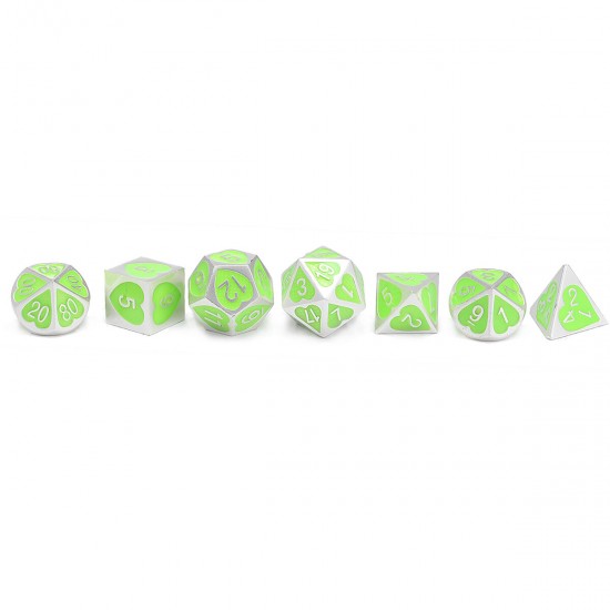 7Pcs/Set Zinc Alloy Polyhedral Dices Role Playing Games Accessories DND Dices 7Pcs/Set Zinc Alloy Polyhedral Dices Role Playing Games Accessories DND Dices