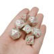 7pcs Heavy Metal Polyhedral Dices DnD RPG SET w/ Bag