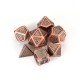 7pcs Set Embossed Heavy Metal Polyhedral Dices DND RPG MTG Role Playing Board Game Dices Set Zinc Alloy