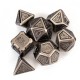 7pcs Set Embossed Heavy Metal Polyhedral Dices DND RPG MTG Role Playing Board Game Dices Set Zinc Alloy