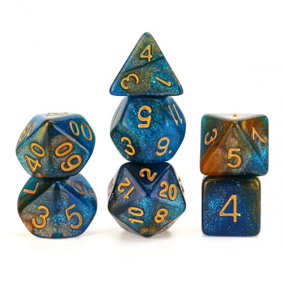 7pcs/Set Polyhedral Dices for DND RPG MTG Game Dungeons & Dragons D4-D20 Colors Dice