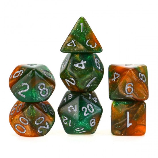 7pcs/Set Polyhedral Dices for DND RPG MTG Game Dungeons & Dragons D4-D20 Colors Dice