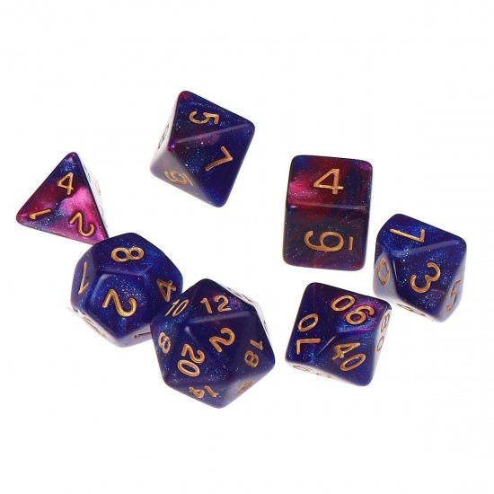 7pcs/Set Polyhedral Dices for DND RPG MTG Game Dungeons & Dragons D4-D20 Colors Dice