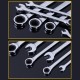 8-32mm Steel Silver Metric Spanner Open End Wrench Ratchet Ring Tool