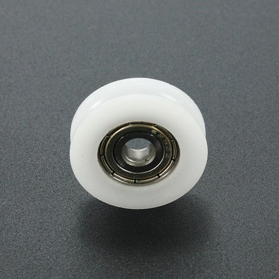 8Pcs 5x24x7mm U Notch Nylon Round Pulley Wheel Roller For 3.8mm Rope Ball Bearing 8Pcs 5x24x7mm U Notch Nylon Round Pulley Wheel Roller For 3.8mm Rope Ball Bearing