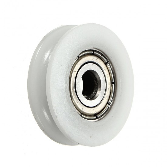 8Pcs 5x24x7mm U Notch Nylon Round Pulley Wheel Roller For 3.8mm Rope Ball Bearing 8Pcs 5x24x7mm U Notch Nylon Round Pulley Wheel Roller For 3.8mm Rope Ball Bearing