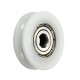 8Pcs 5x24x7mm U Notch Nylon Round Pulley Wheel Roller For 3.8mm Rope Ball Bearing 8Pcs 5x24x7mm U Notch Nylon Round Pulley Wheel Roller For 3.8mm Rope Ball Bearing