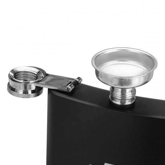 8oz Stainless Steel Pocket Liquor Hip Flask Drink Flagon with Funnel