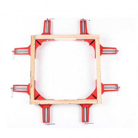 90 Degree Right Angle Clamp WoodWorking Miter Picture Frame Corner Tank Clip Holder