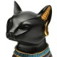 9.6inch Resin Vintage Egyptian Bastet Goddess Figurine Black Cat Pharaoh Statue Epoxy 9.6inch Resin Vintage Egyptian Bastet Goddess Figurine Black Cat Pharaoh Statue Epoxy