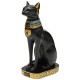 9.6inch Resin Vintage Egyptian Bastet Goddess Figurine Black Cat Pharaoh Statue Epoxy 9.6inch Resin Vintage Egyptian Bastet Goddess Figurine Black Cat Pharaoh Statue Epoxy