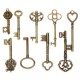 9Pcs Antique Vintage Skeleton Keys Bronze Charm Pendants For DIY Jewelry Making 9Pcs Antique Vintage Skeleton Keys Bronze Charm Pendants For DIY Jewelry Making