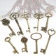 9Pcs Antique Vintage Skeleton Keys Bronze Charm Pendants For DIY Jewelry Making