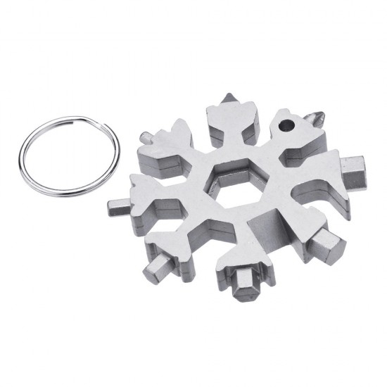 18 in 1 Multifunction EDC Snowflakes Screwdriver Multi-tool Portable Keychain Screwdriver Bottle Opener 18 in 1 Multifunction EDC Snowflakes Screwdriver Multi-tool Portable Keychain Screwdriver Bottle Opener